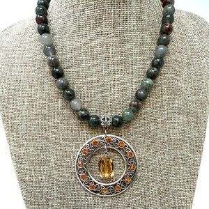 😍FALL/25😊 African Bloodstone Crystal Amulet
